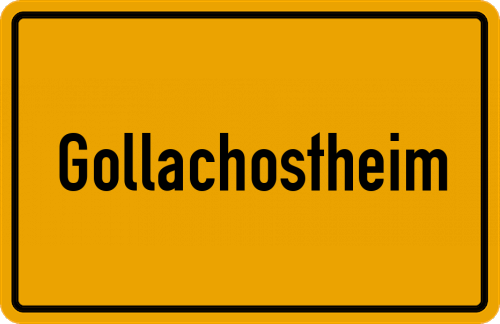 Ortsschild Gollachostheim