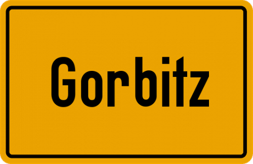 Ortsschild Gorbitz