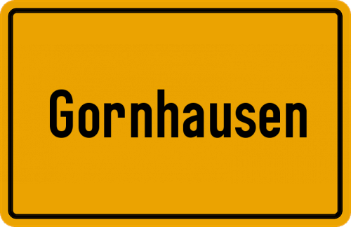 Ortsschild Gornhausen