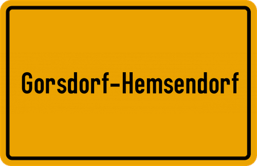 Ortsschild Gorsdorf-Hemsendorf