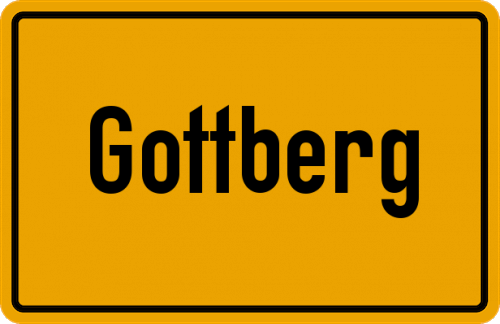 Ortsschild Gottberg