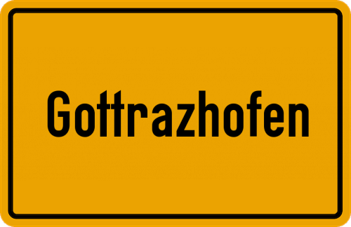 Ortsschild Gottrazhofen