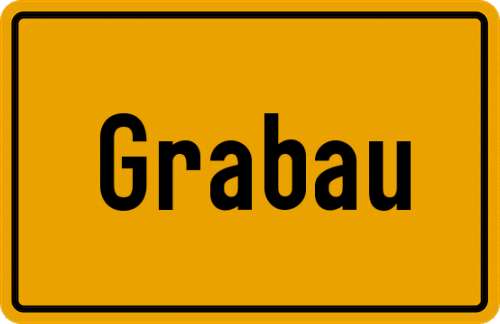 Ortsschild Grabau, Kreis Uelzen
