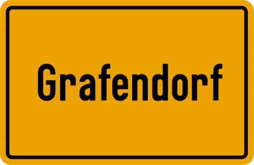 Ortsschild Grafendorf