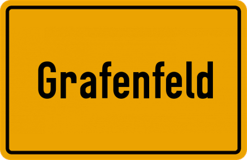 Ortsschild Grafenfeld