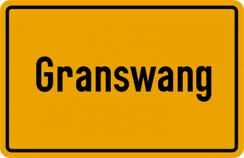 Ortsschild Granswang