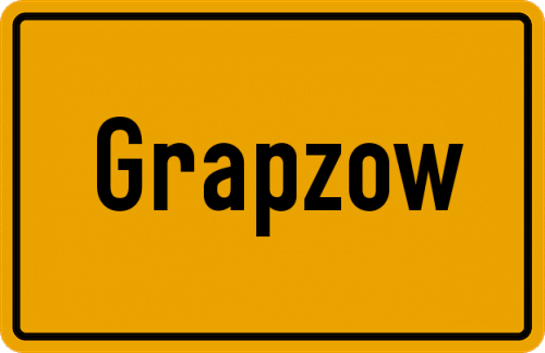 Ortsschild Grapzow