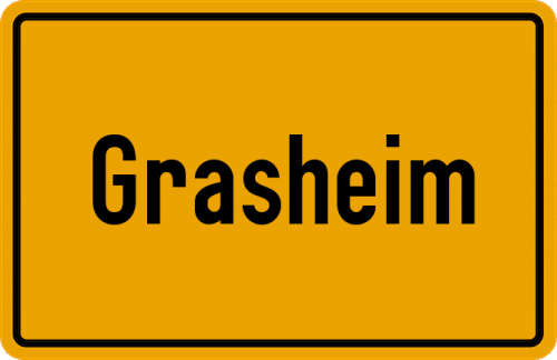 Ortsschild Grasheim