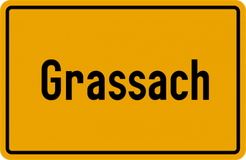 Ortsschild Grassach