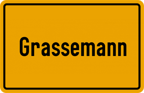 Ortsschild Grassemann