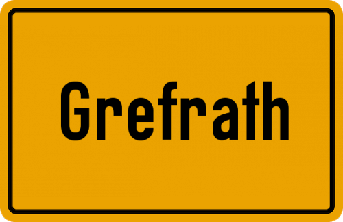 Ortsschild Grefrath
