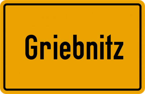 Ortsschild Griebnitz