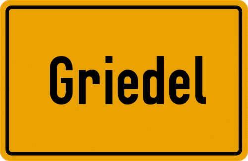 Ortsschild Griedel