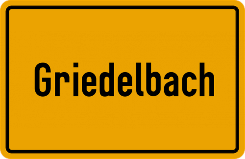 Ortsschild Griedelbach