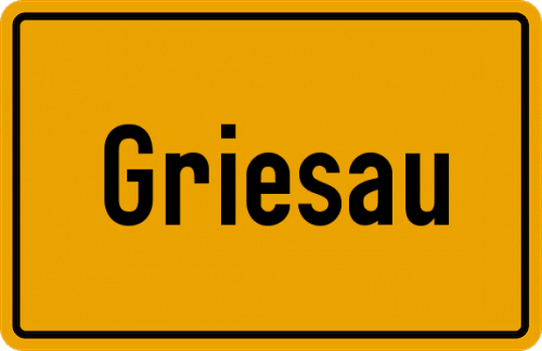 Ortsschild Griesau