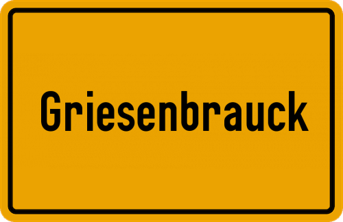 Ortsschild Griesenbrauck