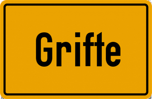 Ortsschild Grifte