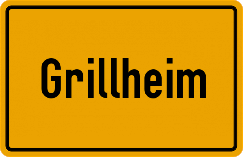 Ortsschild Grillheim