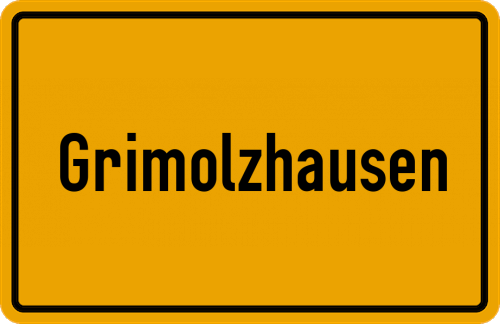 Ortsschild Grimolzhausen