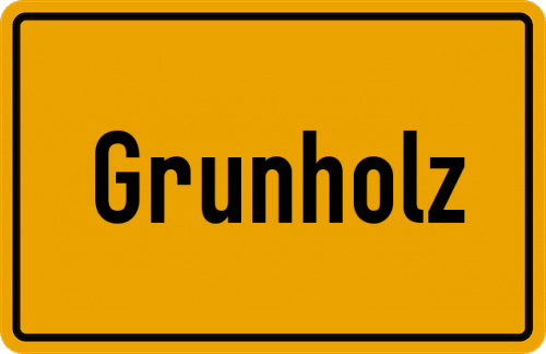 Ortsschild Grunholz