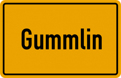 Ortsschild Gummlin