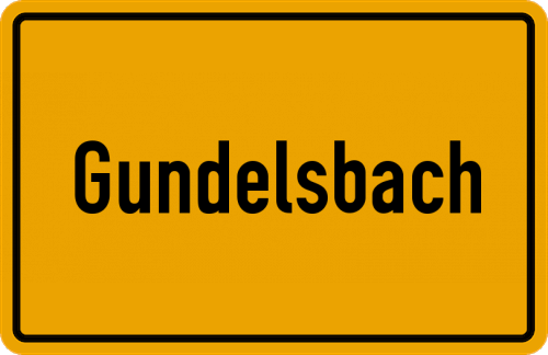 Ortsschild Gundelsbach