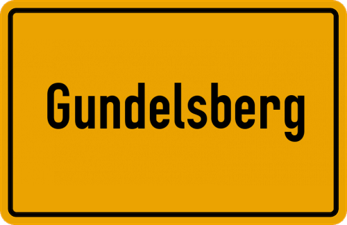 Ortsschild Gundelsberg