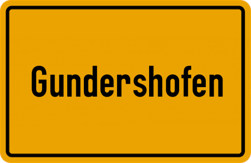 Ortsschild Gundershofen