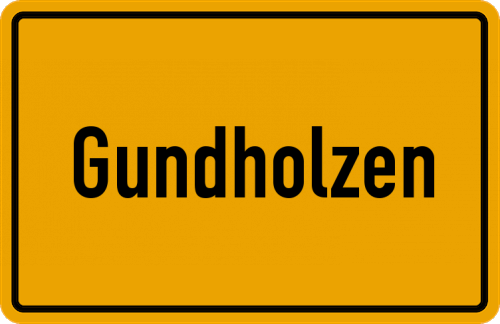 Ortsschild Gundholzen