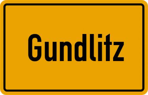 Ortsschild Gundlitz