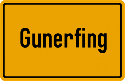 Ortsschild Gunerfing