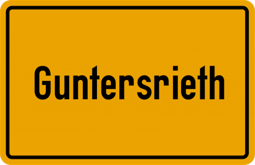 Ortsschild Guntersrieth