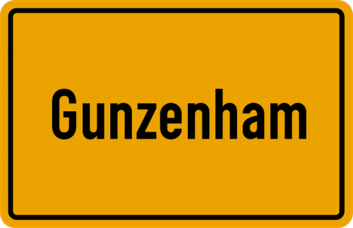 Ortsschild Gunzenham