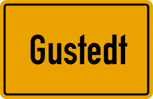 Ortsschild Gustedt