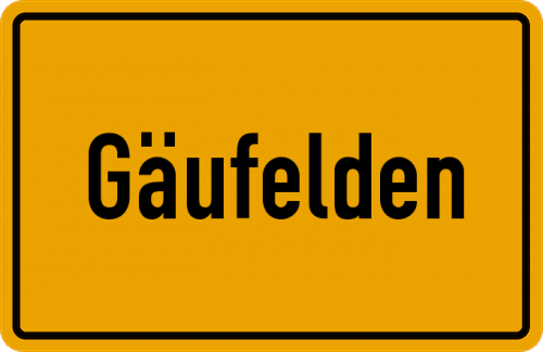 Ortsschild Gäufelden