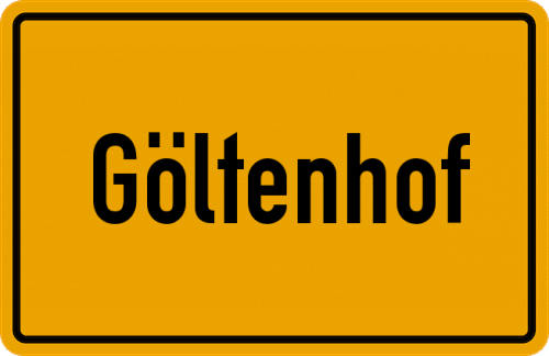 Ortsschild Göltenhof