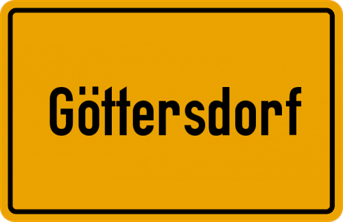 Ortsschild Göttersdorf