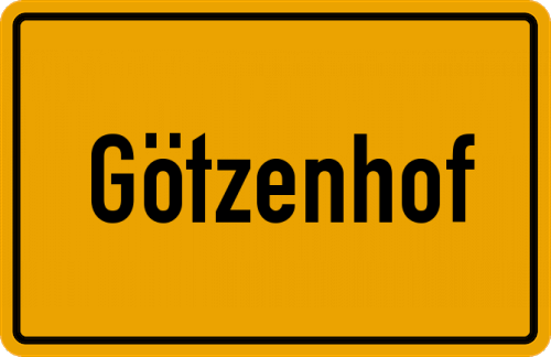 Ortsschild Götzenhof