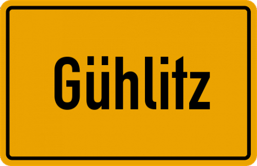 Ortsschild Gühlitz
