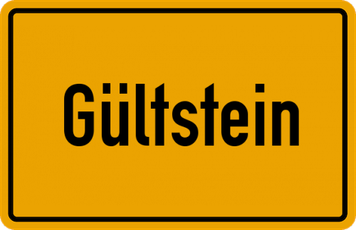 Ortsschild Gültstein
