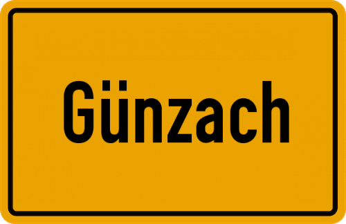 Ortsschild Günzach