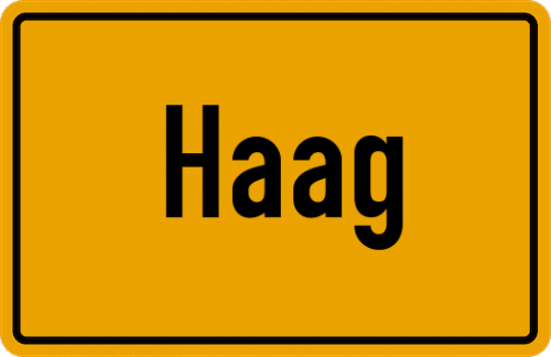 Ortsschild Haag, Hunsrück