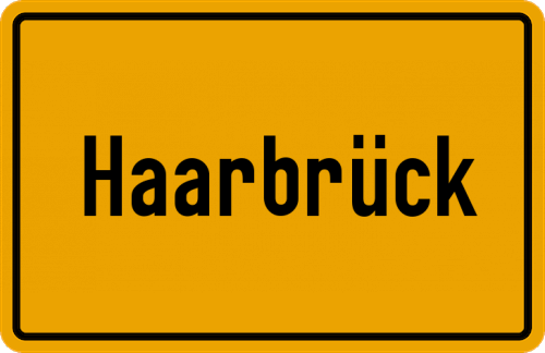 Ortsschild Haarbrück