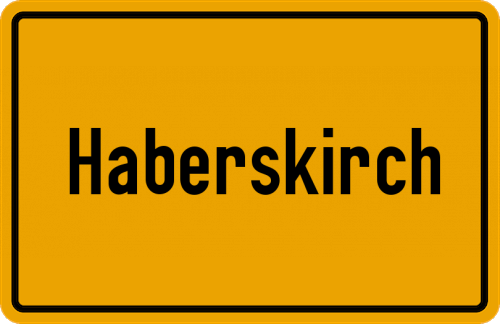 Ortsschild Haberskirch