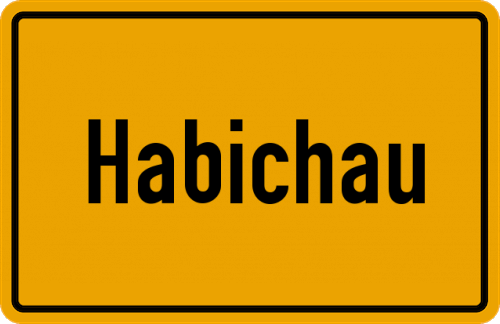 Ortsschild Habichau