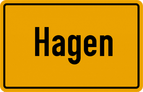 Ortsschild Hagen, Gut
