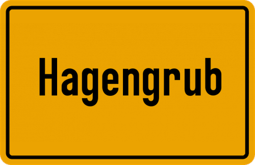 Ortsschild Hagengrub
