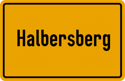 Ortsschild Halbersberg