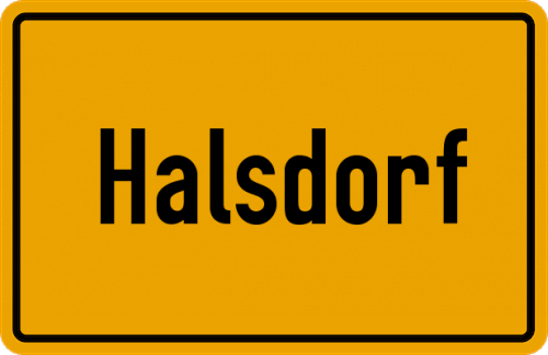 Ortsschild Halsdorf, Wohra