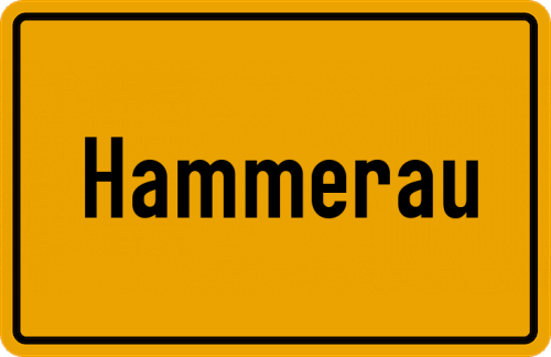 Ortsschild Hammerau